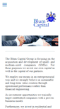 Mobile Screenshot of blum-capital.com